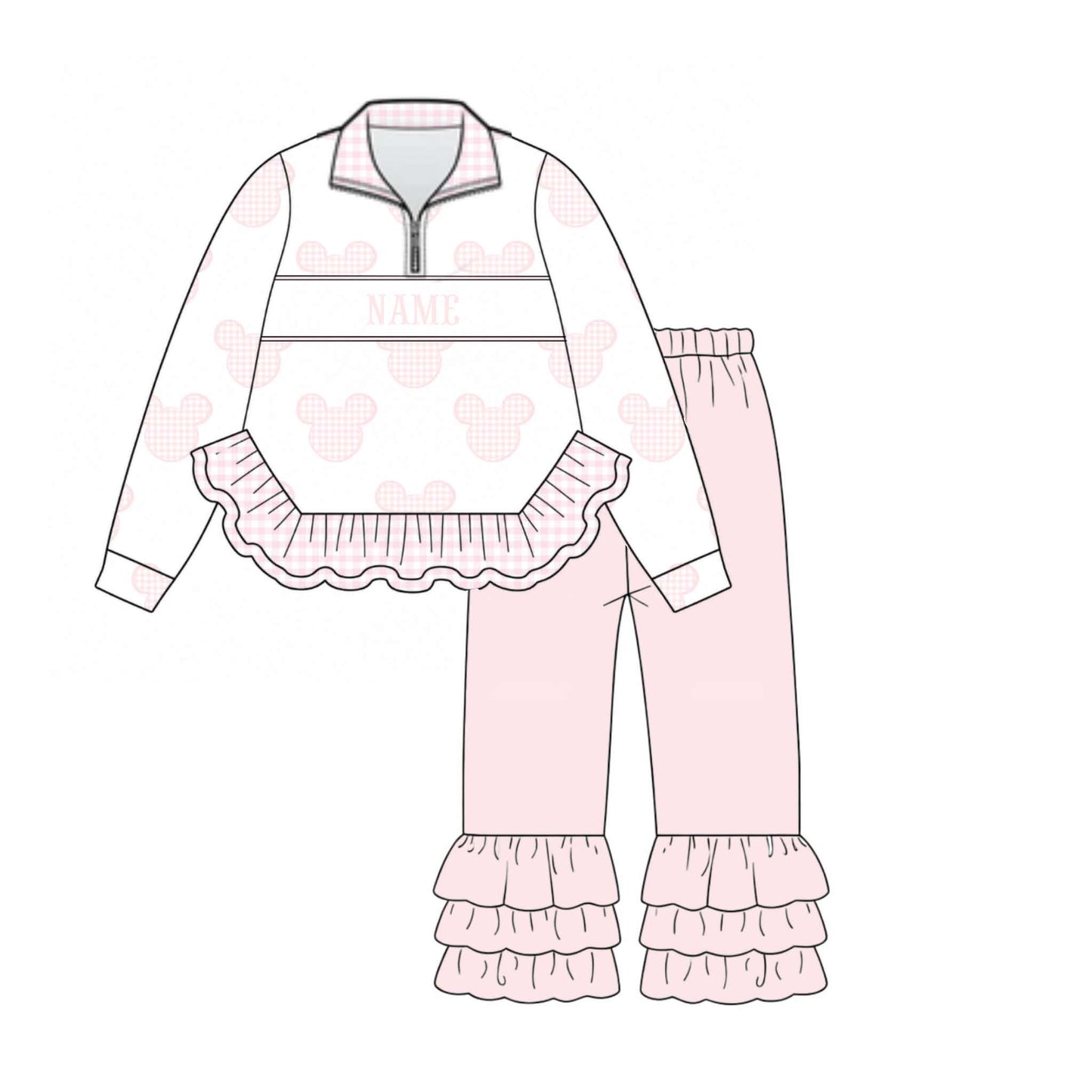 Pink Ears half-Zip Set - ETA Nov
