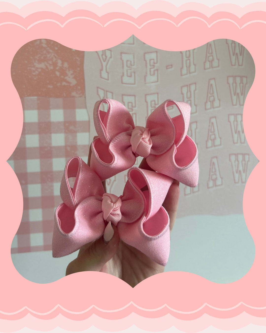 Glitter Pink Mini Piggies