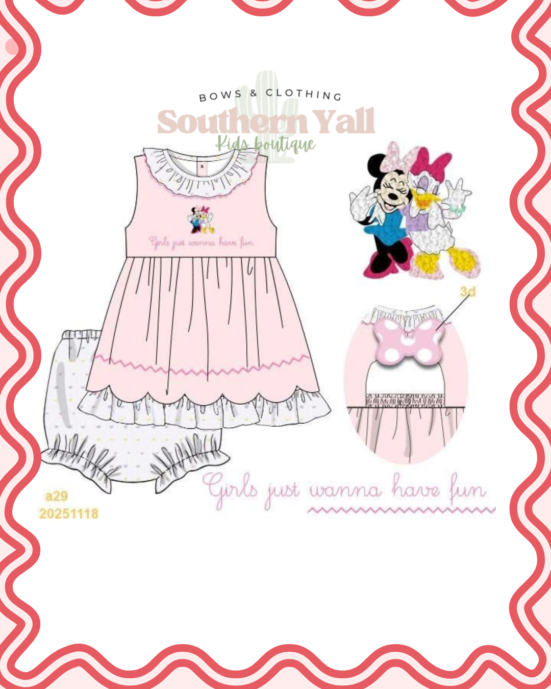 Girls wanna have Fun- Diaper Set- ETA July