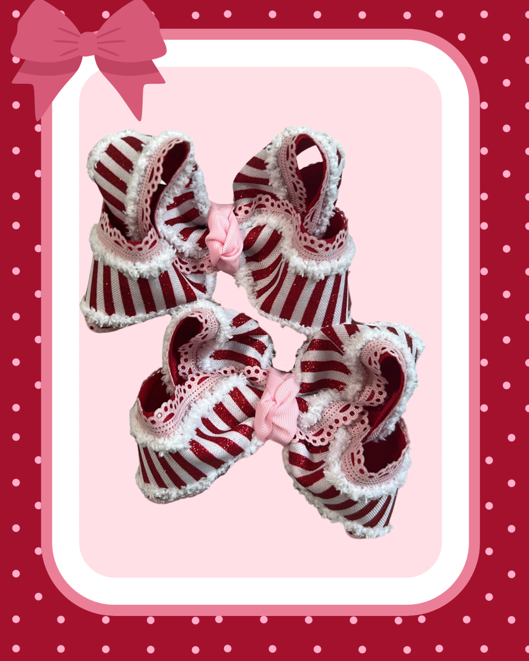 Candy Cane cutie Bows - PreOrder
