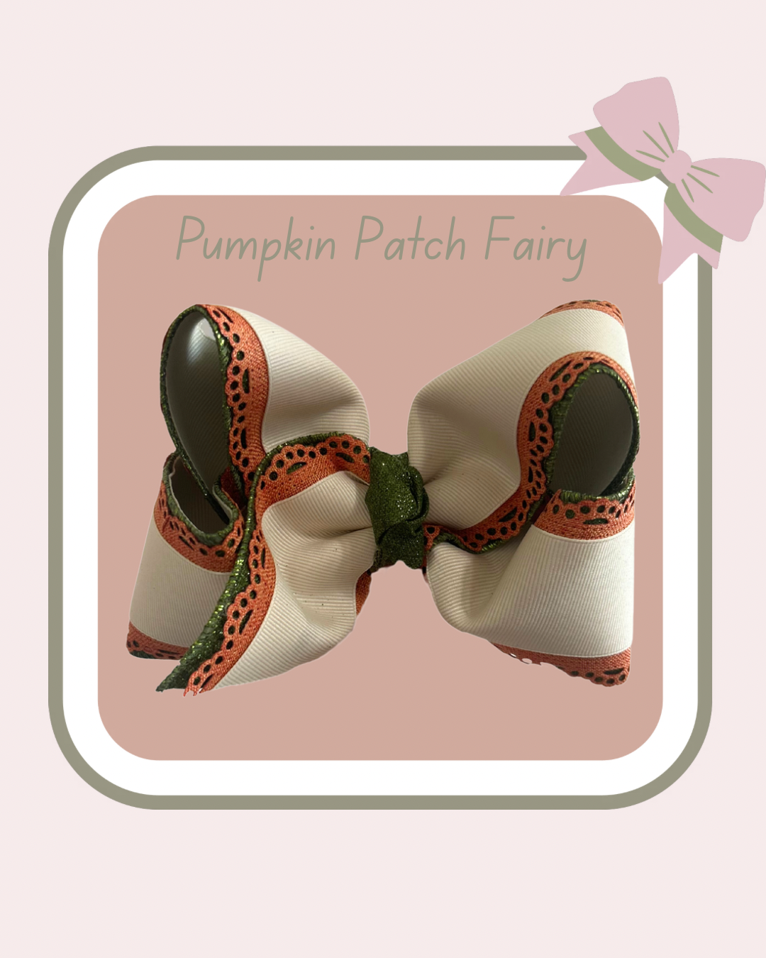 Pumpkin Patch Fairy Bow- PO