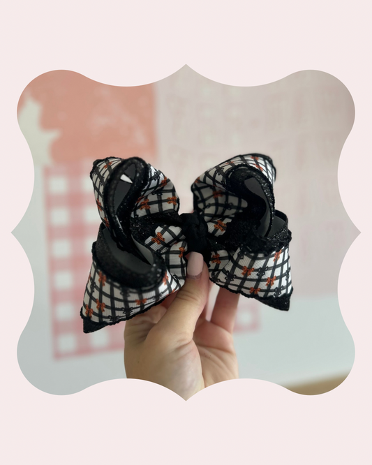 Halloween Plaid Bows