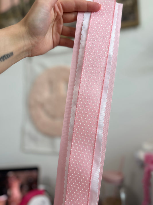 Pink Polka Dot Bow