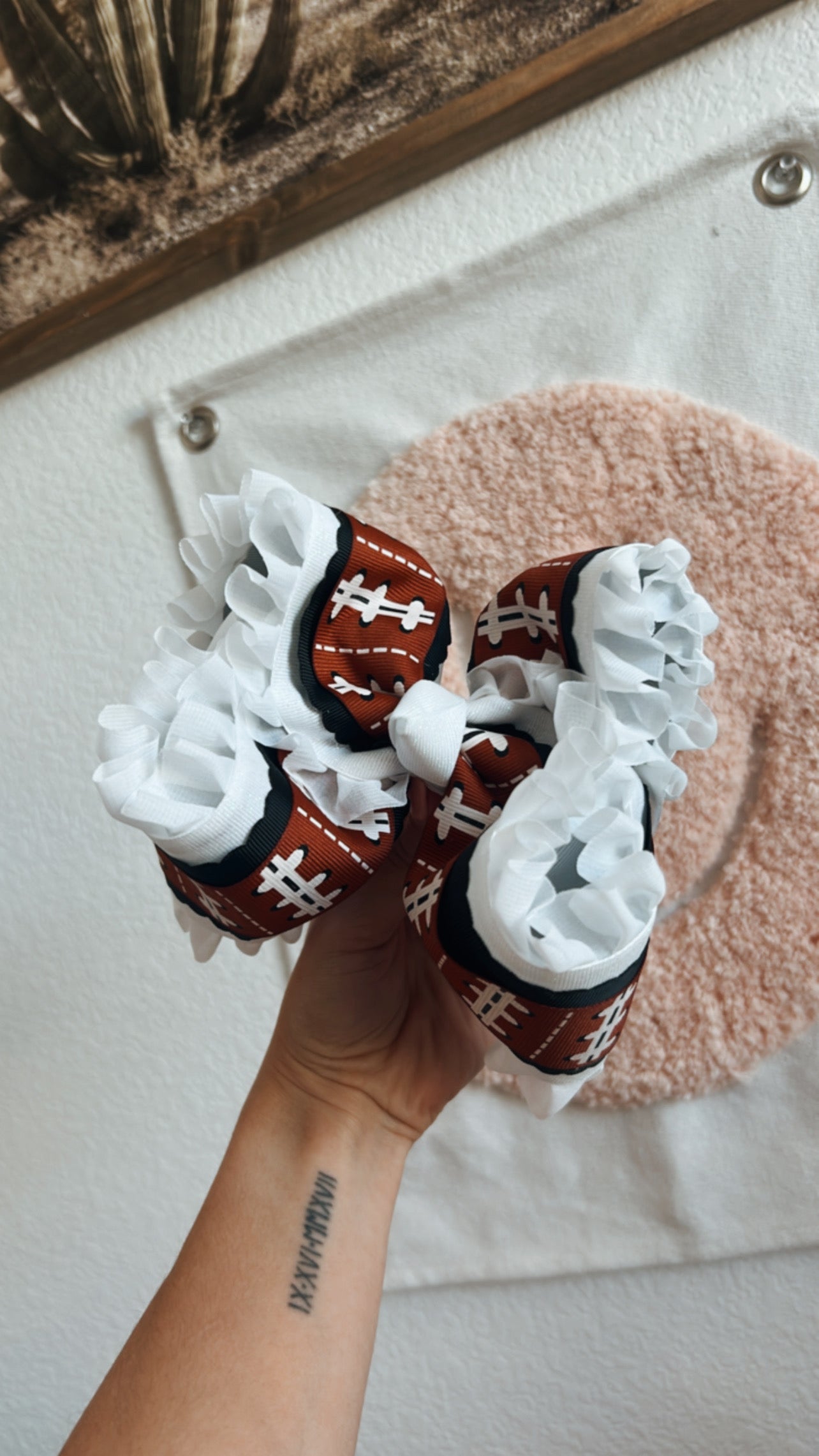 Custom sassy Football bows -