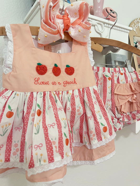 Sweet as A Peach- Diaper Set