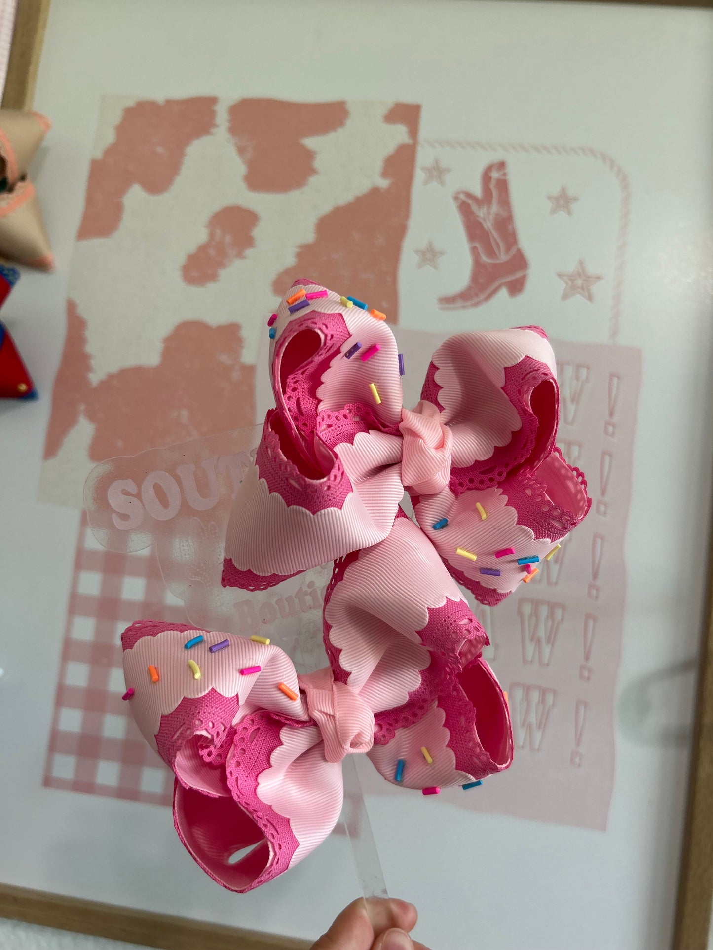 Birthday Sprinkles Bows & Piggies