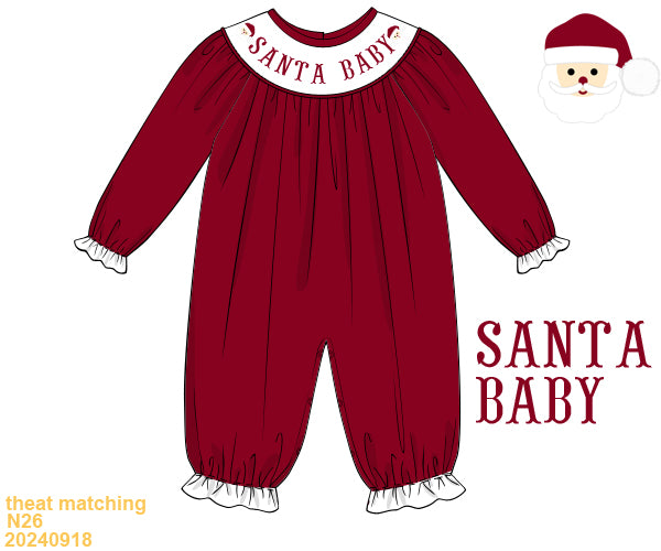 Santa Baby, jumpsuit velvet - ETA Nov