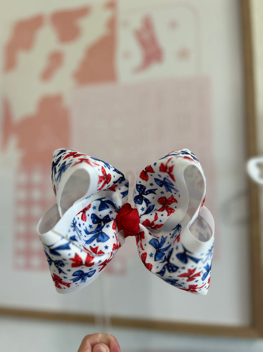 Basic RW&B Bows Bow 6”