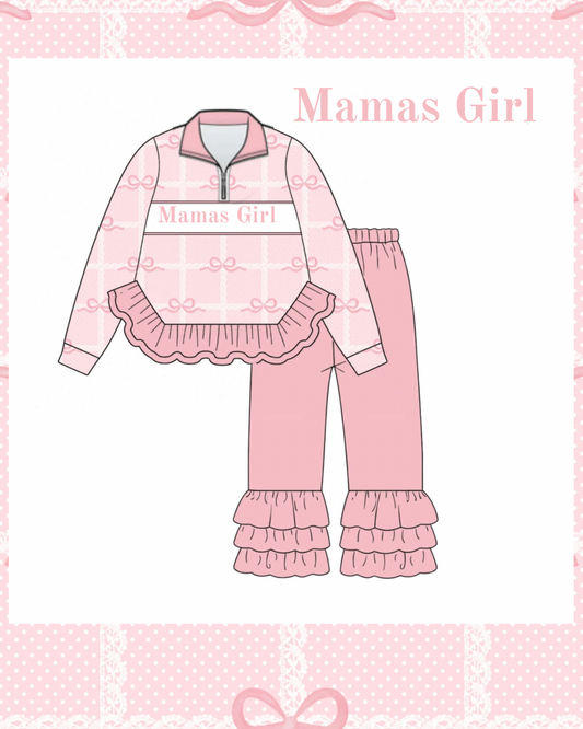 Mamas Girl Half Zip Set- Zip: ETA Nov