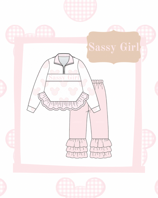 Sassy Girl half-Zip Set - ETA Nov