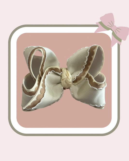 Mocha Ivory Bow-PO